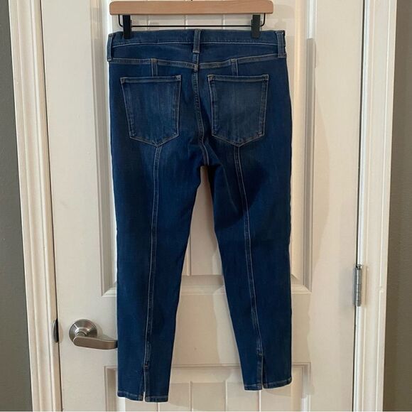 Banana Republic Premium Denim Mid Rise Skinny 28s Medium Wash Back Seam - Picture 3 of 11